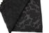 Black Flocked Light Weight Cotton Woven Designer Fabric by the yard